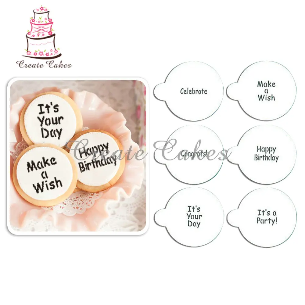 Это вечерние печенья набор для капкейков трафарет украшения торта Fondant (сахарная)