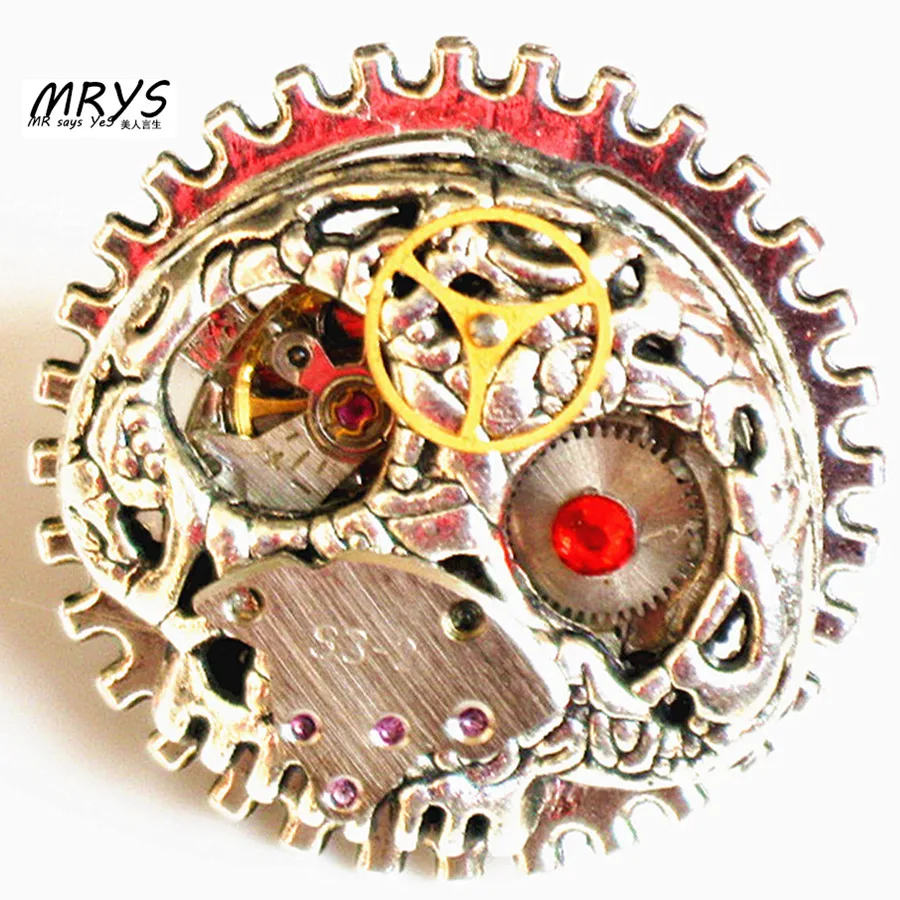 Стимпанк череп готического скелета кольцо одно из нержавеющей стали