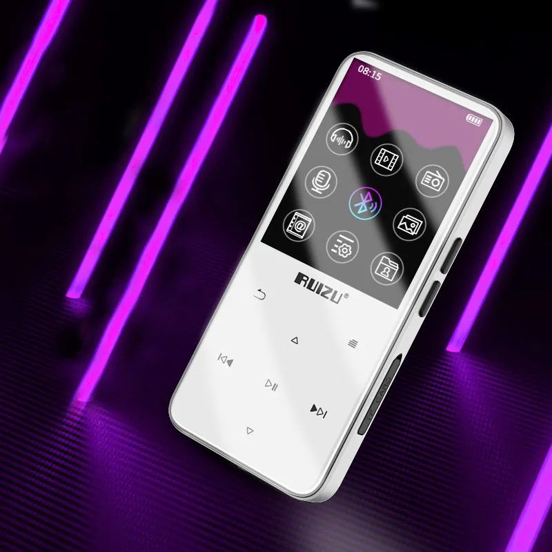 Bluetooth MP3 плеер без потерь HiFi MP3 музыкальный плеер портативный аудио 8 ГБ с динамиком FM радио Электронная книга часы