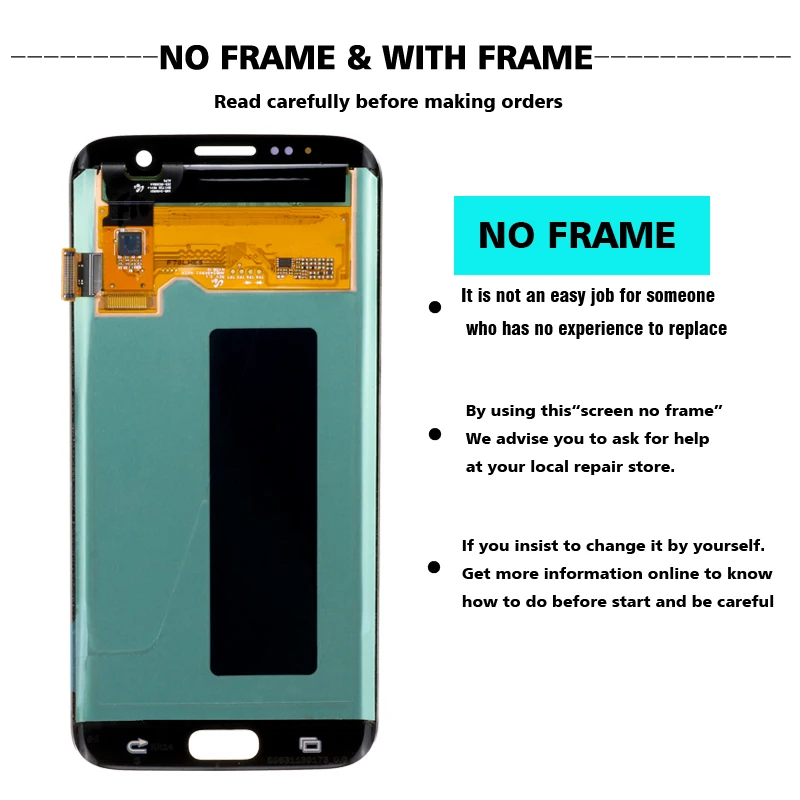 5,5 ''Супер AMOLED дисплей с рамкой для SAMSUNG Galaxy s7 edge G935 G935F сенсорный экран дигитайзер дисплей+ Сервисный пакет