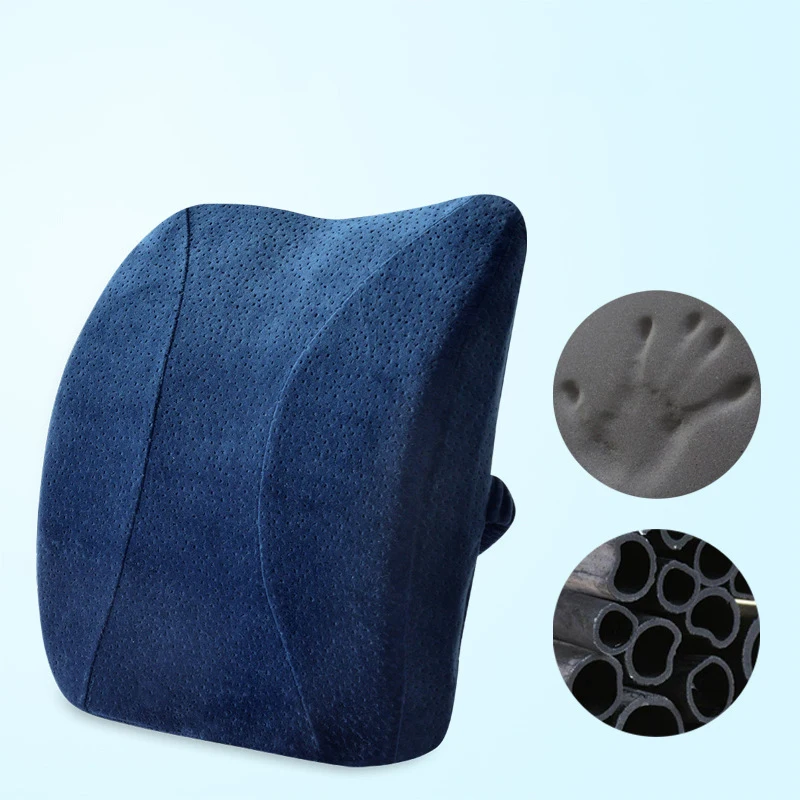 Navy Bamboo charcoal Дорожная подушка для сидения копчик ортопедическая пена с памятью U сиденье массажное кресло подушка для автомобиля офисная массажная подушка домашний текстиль - Цвет: Navy Bamboo charcoal