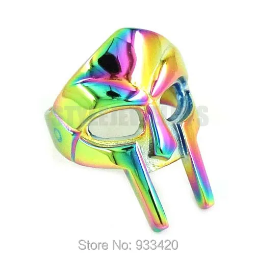 Оптовая продажа! Кольцо в виде маски спартанца из нержавеющей стали|biker ring|mask ringring