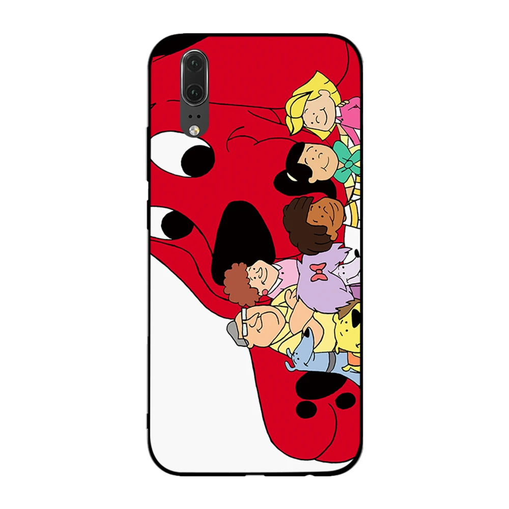 Мягкий чехол Clifford the Big Red Dog для Huawei Y6 Y7 Y9 Prime 2017 2018 2019 Nova 2i 3 4 3i Lite Mate 10 20 Pro