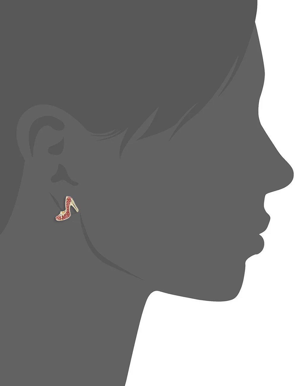 Женские асимметричные серьги гвоздики на высоком каблуке 3 цвета|stud earrings|stud earrings