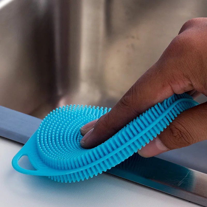 ОРЗ Magic силиконовая тарелка щеточка для чистки железные мочалки кастрюля Моечные