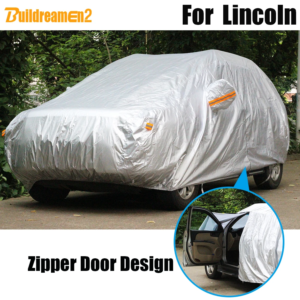 

Buildreamen2 Waterproof Car Cover Outdoor Auto Sun Rain Snow Dust Protection Cover For Lincoln LS MKZ Zephyr MKS MKX Aviator MKC