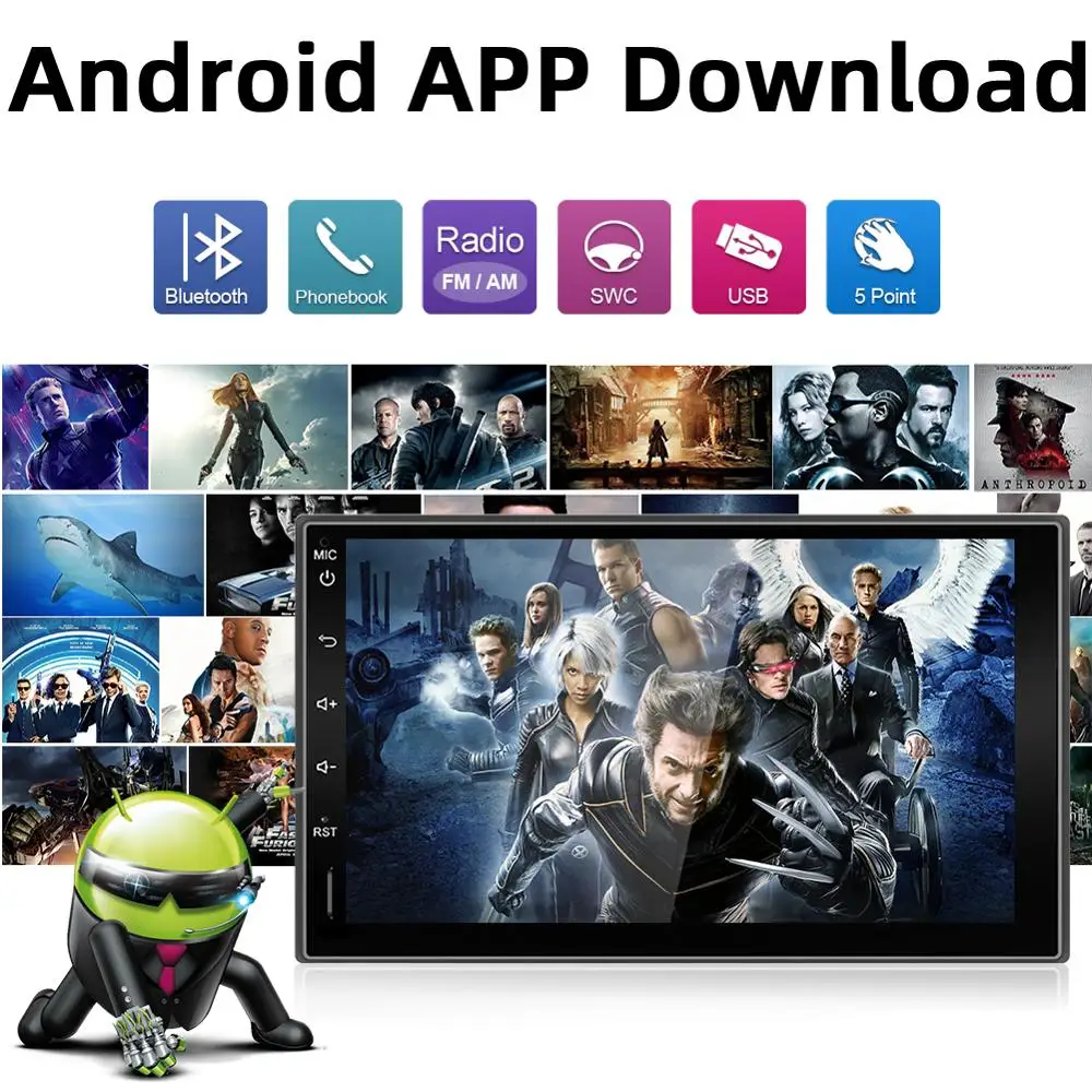 Автомобильный DVD плеер Bosion Android 9 0 8 ядер 2 Гб ОЗУ 32 ПЗУ GPS din|Автомагнитолы| |