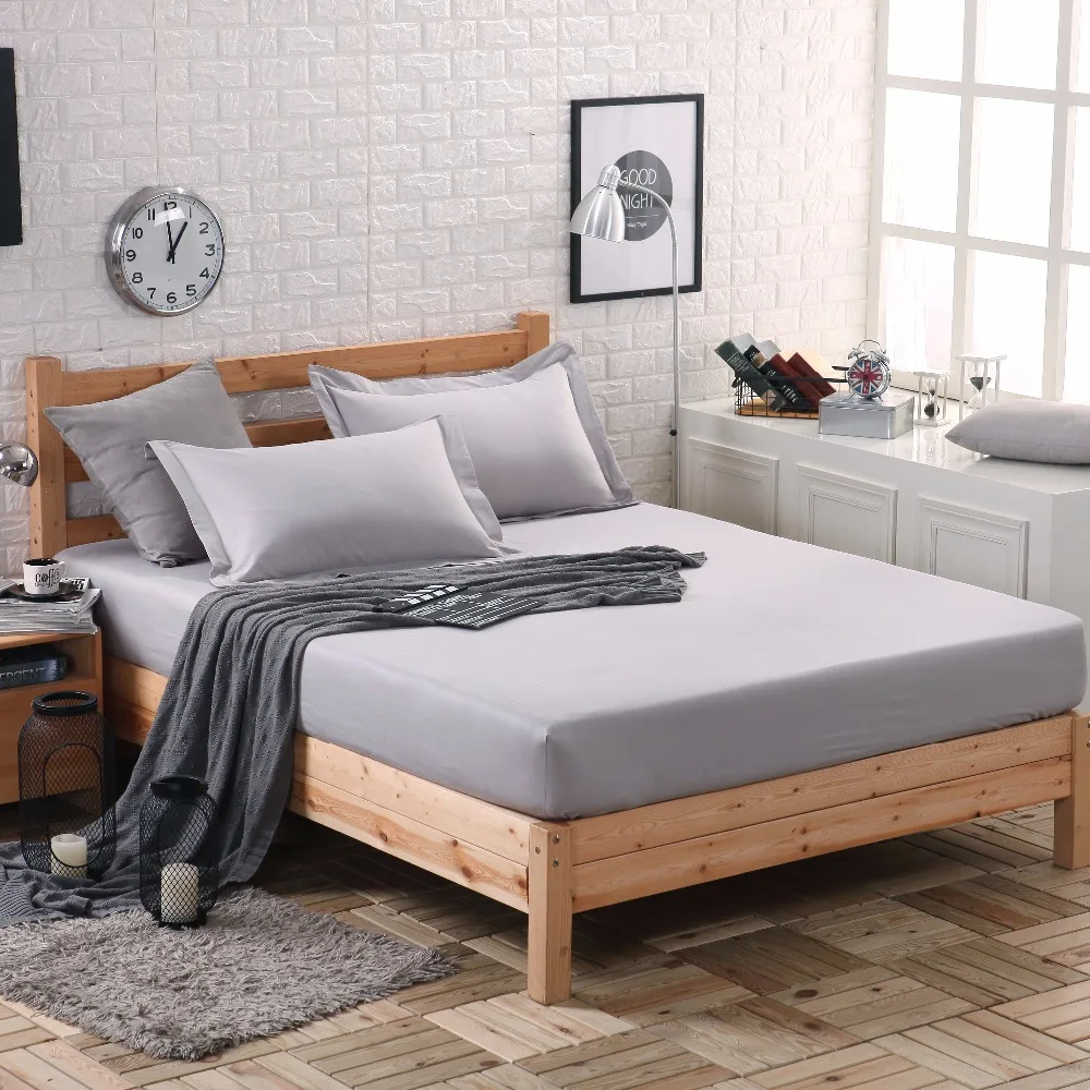 Простыня простыня комплект наволочек Сабана cama из чесаного хлопка однотонная