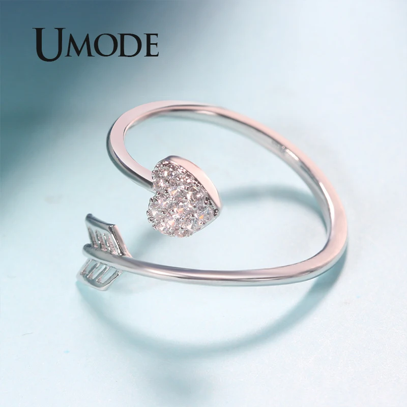 Кольцо UMODE с Купидоном женское обручальное регулируемое ювелирное изделие из