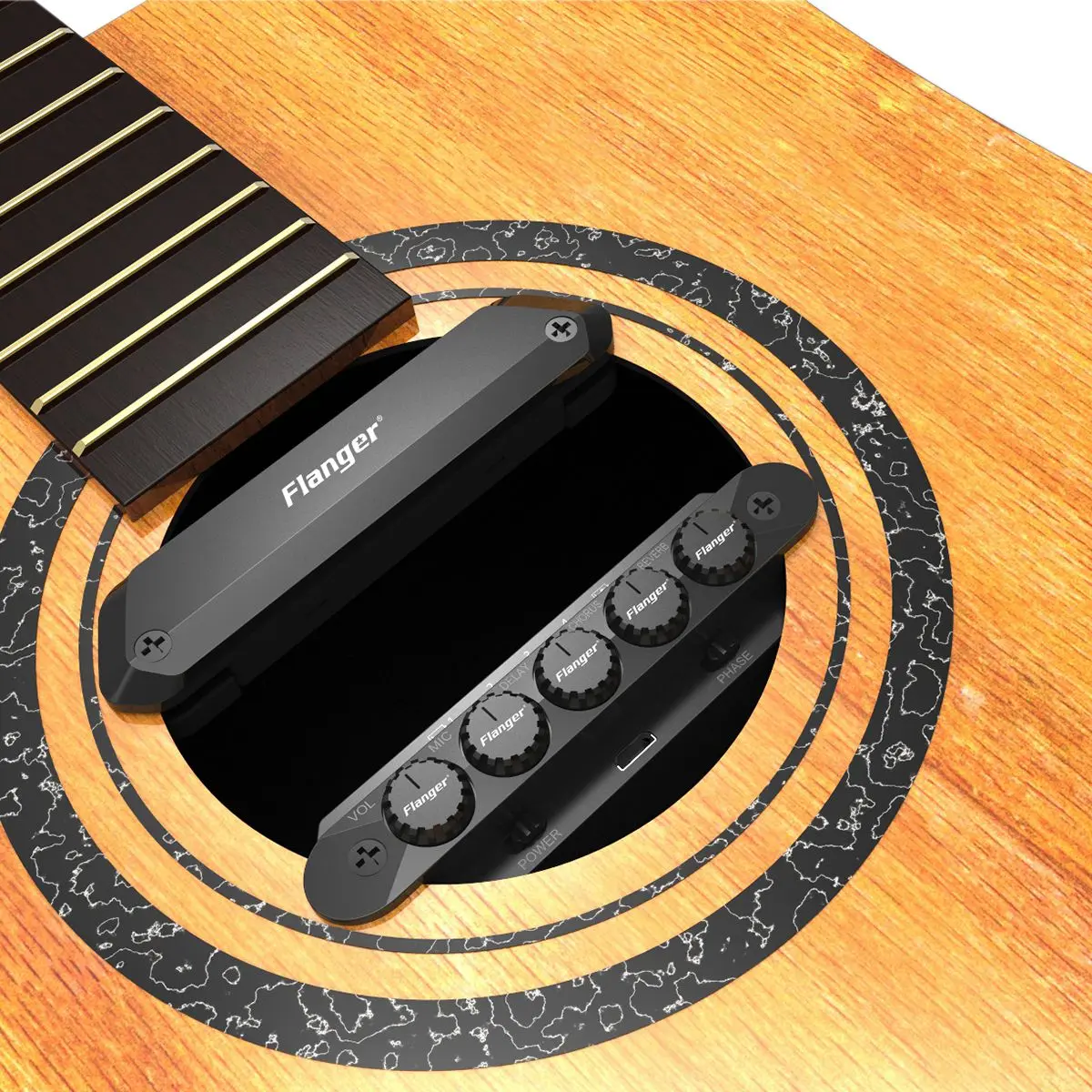 Flanger R2 гитарный звукосниматель звуковое отверстие акустических гитар