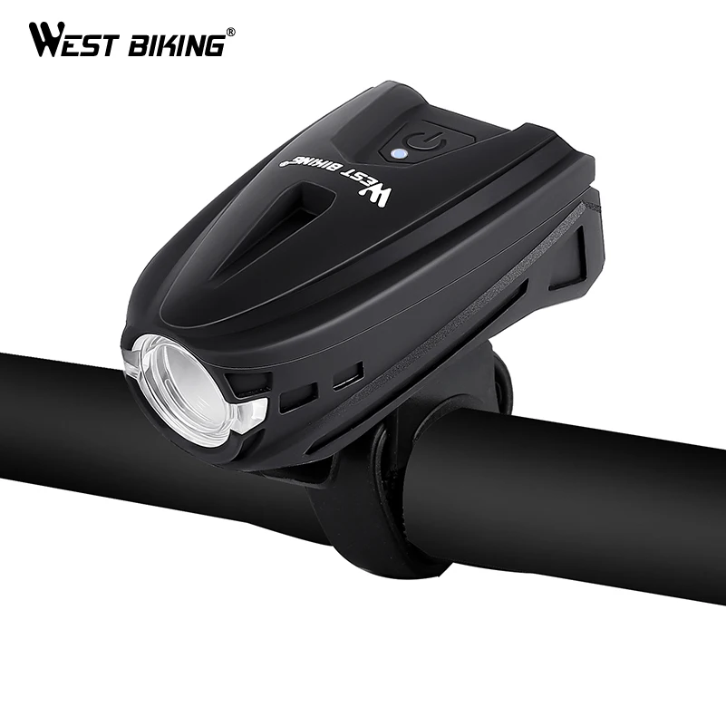 WEST BIKING 250 люмен велосипедов с защитой от дождя светильник зарядка через USB вспышка