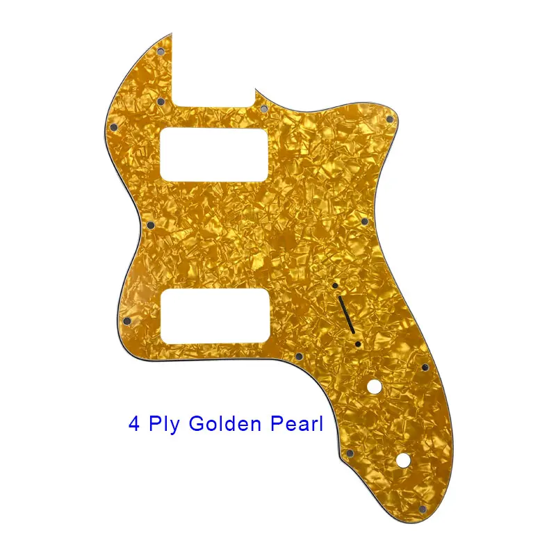 4Ply Golden Pearl Гитарные части-для классической серии '72 Telecaster Tele Thinline, гитарная накладка, царапина, пластина с ТВ Jones Humbucker, звукосниматели - Цвет: 4Ply Golden Pearl