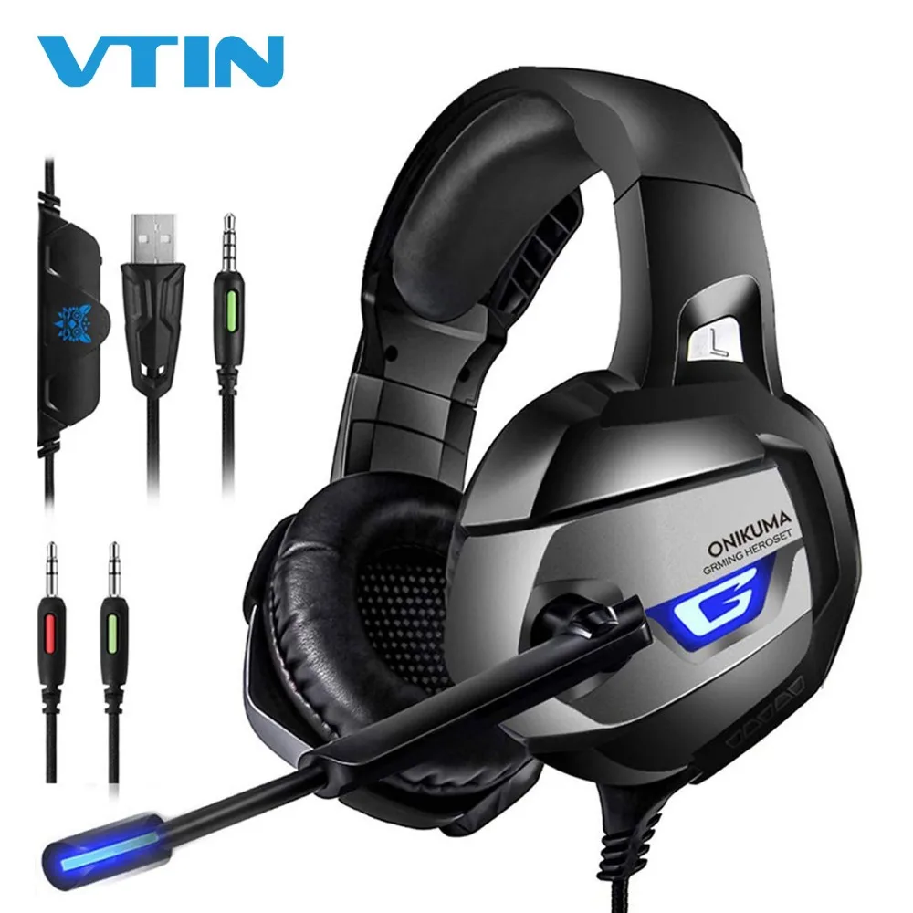 Проводная игровая гарнитура Vtin USB и 3 5 мм 7 1 игровые наушники с объемным звуком