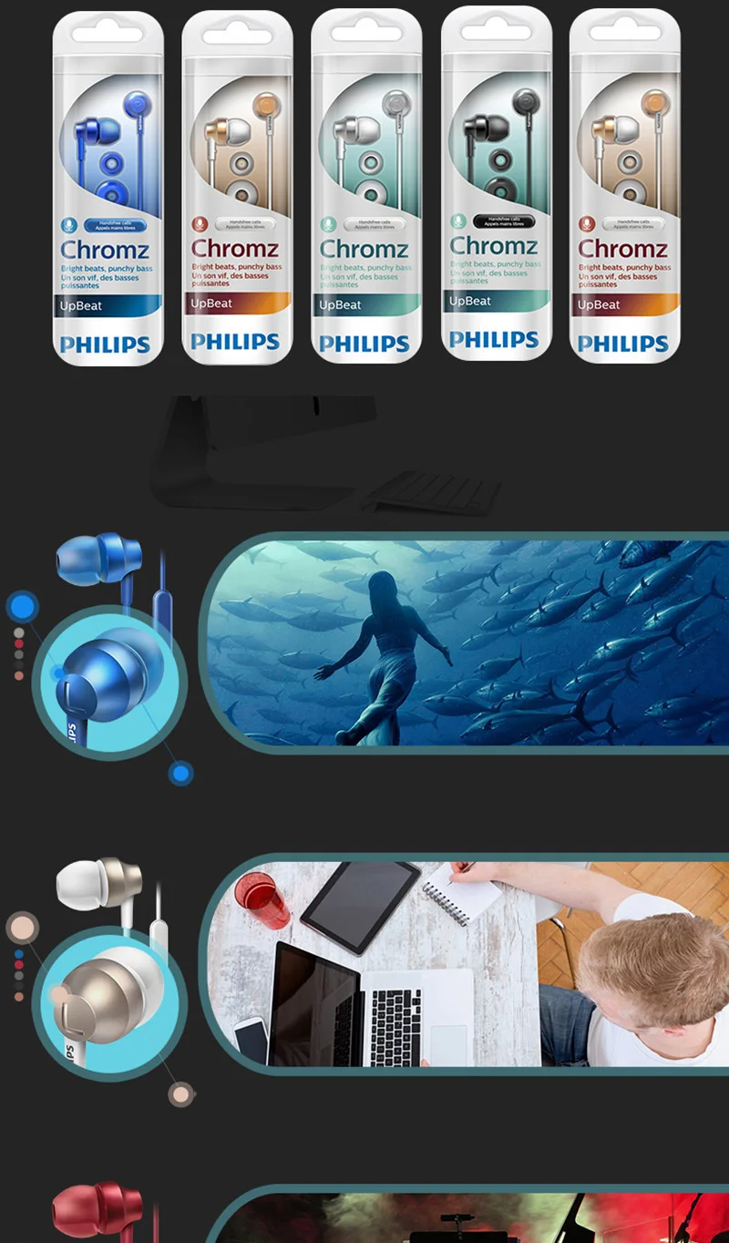 Philips SHE3855 проводное управление гарнитура поддержка Loptap/Ipad/с регулировкой громкости микрофона для samsung Galaxy 8 официальный тест