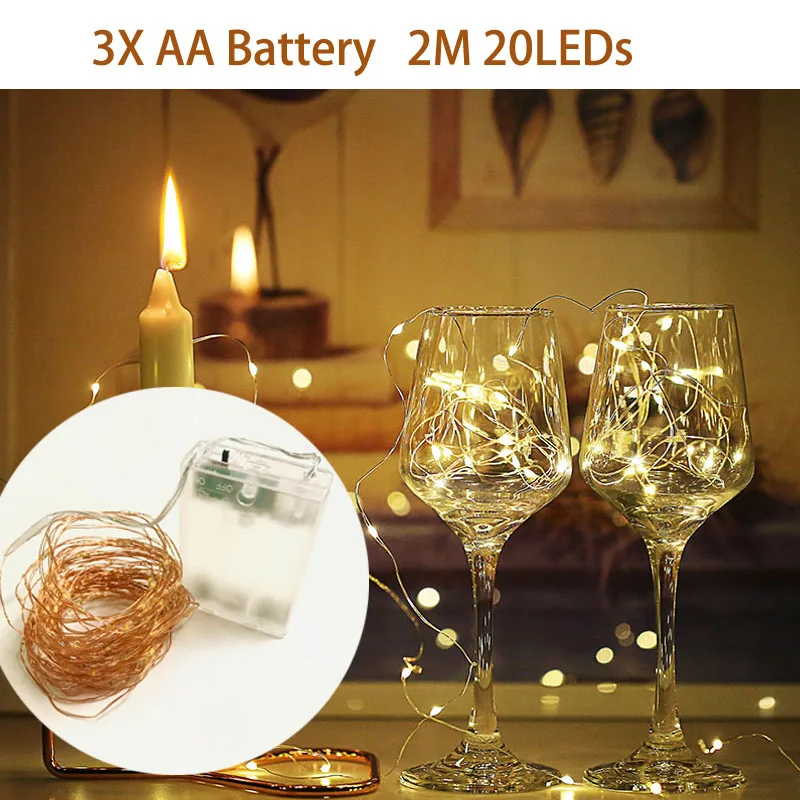 AA Battery 20LEDs Светодиодный светильник-Гирлянда для занавесок, Сказочная сосулька ЕС или батарея, Рождественская гирлянда, Свадебная вечеринка, окно для патио, уличный светильник-гирлянда, украшение - Испускаемый цвет: AA Battery 20LEDs