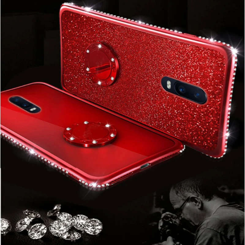 R17 pro case Bling Rhinestone Glitter Soft Silicone TPU Phone Case For OPPO R17Pro cases OPPOR17 Pro Diamond Girl back cover | Мобильные