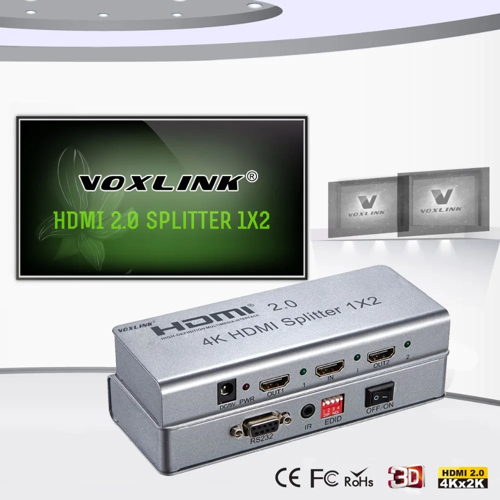 Voxlink 4 К 1x2/1x4/1x8 HDMI Splitter 3D 1080 P 2 порты и разъёмы/4 Порты разъёмы/8 разъёмы hdmi2.0/1.4 Extender