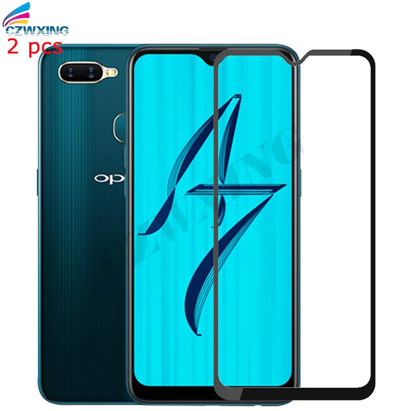 Tempered Glass OPPO AX7 For AX 7 CPH1901 CPH 1901 Screen Protector Full Cover | Мобильные телефоны и аксессуары