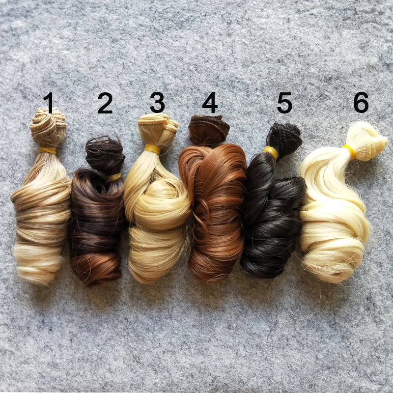 1 шт./лот аксессуары для кукол BJD естественные цвета 15 см DIY вьющиеся кукольные