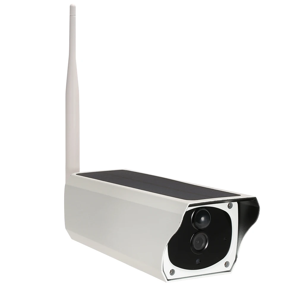 Беспроводная 1080P WiFi солнечная мощность пуля IP камера PIR Обнаружение движения