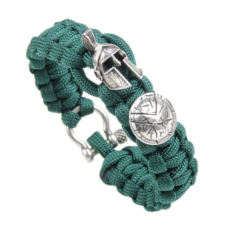 Ювелирные изделия мужские браслеты/Pulseira/роскошный открытый зонтик веревка выживания браслет Шарм/Винтаж/браслеты ручной работы плетеный браслет