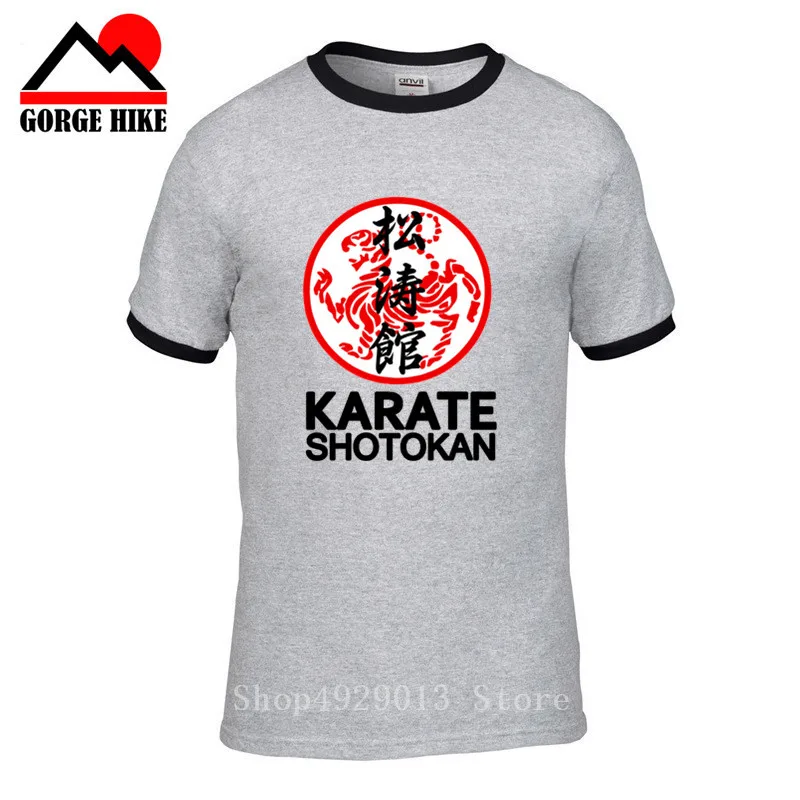 Футболка мужская хлопковая топ с японским символом тигра Shotokan Karate Bujinkan Dojo Pro