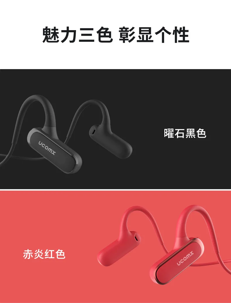 Беспроводные наушники Ucomx Airwings G56 Bluetooth 5,0 с шейным ремешком, водонепроницаемая Спортивная гарнитура с микрофоном для Xiaomi iPhone samsung