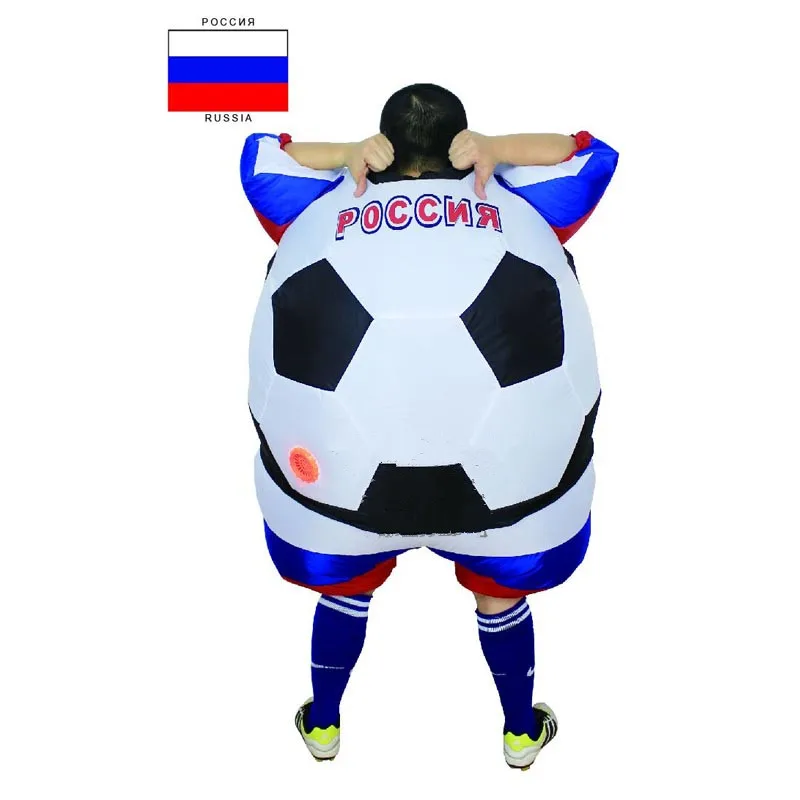 

Free shippin New Soccer Inflatable Costume Football for Halloween Party Mascot Fancy Blow Up Dress Carnival Inflatable Ball Suit