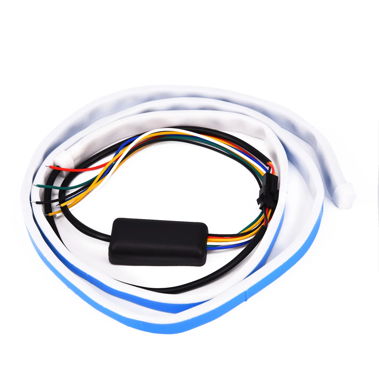 Супер яркий 4" RGB Автомобильный задний тормозной сигнал поворота, струящийся светодиодный светильник, 12 В, двухсторонняя лента, задний тормозной светильник, автомобильный стиль
