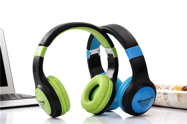 Складной Беспроводной Bluetooth наушники с микрофоном Поддержка SD карта fm радио MP3