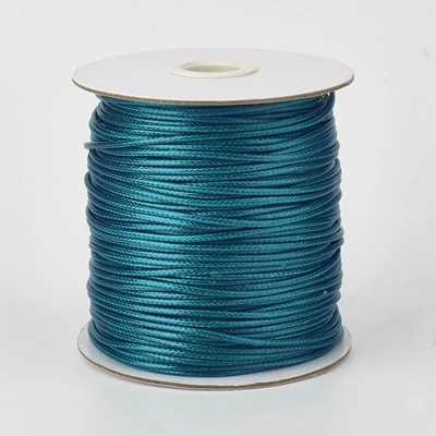 1110 Teal 0,5/1/1,5/2/3 мм окружающую среду корейский вощеный полиэфирной нити шнур ремесло "сделай сам" для изготовления ювелирных изделий, строка выводы 38 цветов D40 - Цвет: 1110 Teal