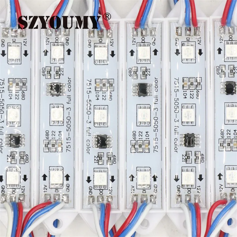 SZYOUMY WS2811 RGB светодиодный модуль SMD 5050 Светодиодный задсветильник свет