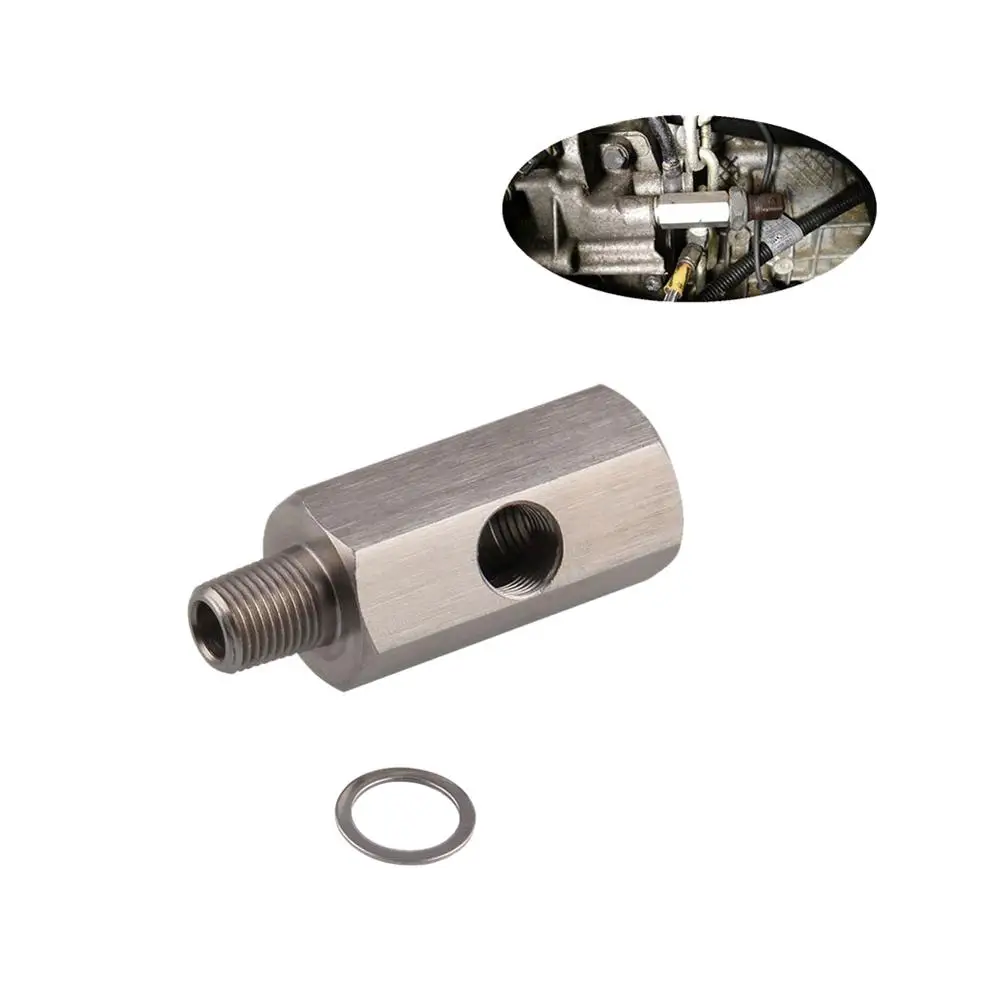 Автомобильная 1/8 &quotNPT нефть Давление Сенсор Тройник чтобы M10X1.0 ДНЯО адаптер Turbo