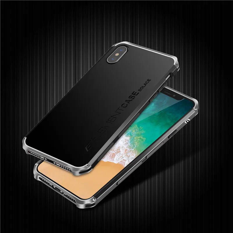 TPU+Aviation aluminum alloy Phone Case Protective Cover Shockproof Ultra Thin Heavy Duty Protector Back for iPhone x | Мобильные