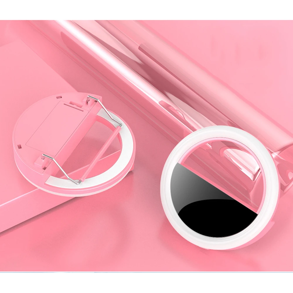 2019 new phone light supplement LED ring -timer lamp with mirror fixture | Красота и здоровье