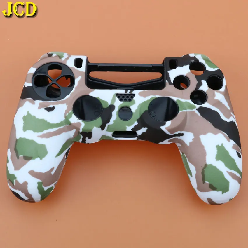 JCD 1 шт силиконовый Камуфляжный защитный чехол для sony playstation 4 Dualshock 4 PS4 DS4 для контроллера PS4 - Цвет: K