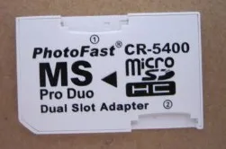 200pcs/lot cr-5400 adapter cr5400 for psp tf sd card to ms pro duo memory slot adaptor |