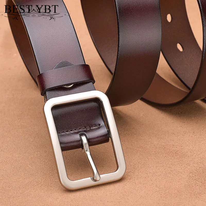 

Best YBT Unisex Belt Imitation leather Alloy Pin buckle Women Belt Cowboy Outdoor Sports Business affaris Decoration Men Belt