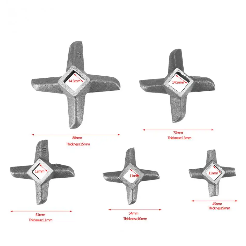 Лезвие для мясорубки Прочное стальное лезвие стойка поперечной формы миксер