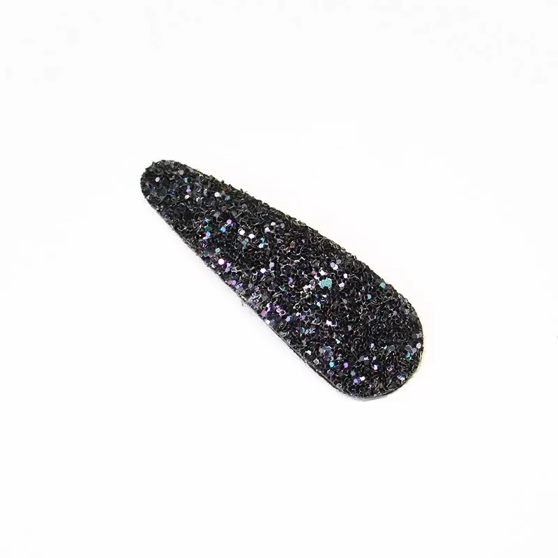 Medium black color 1 шт. новая корейская мода цвет блестки заколка в виде геометрических фигур в форме капли женские аксессуары для Волос Стайлинг для волос acces - Окраска металла: Medium black color
