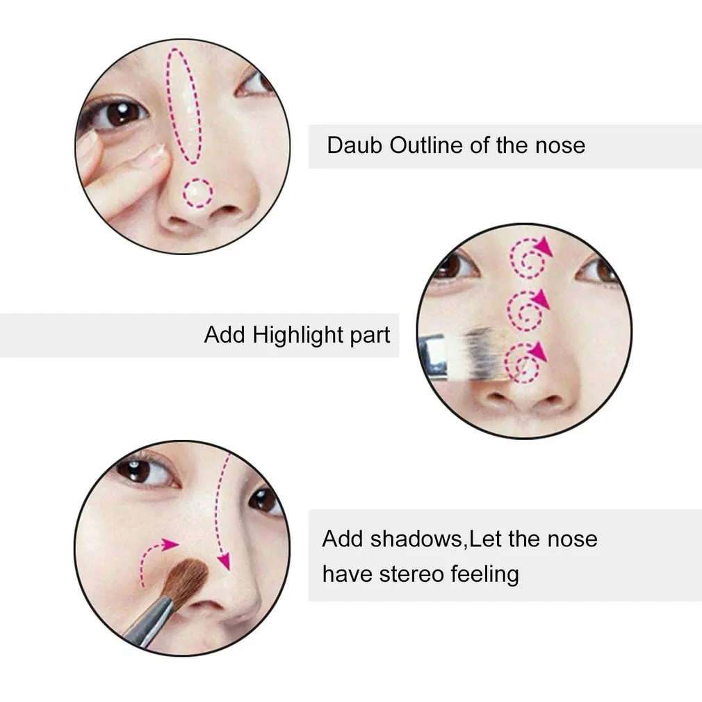 По Нанда двойной Цвет бронзатор Маркер Палитра порошок Набор обрезки Макияж