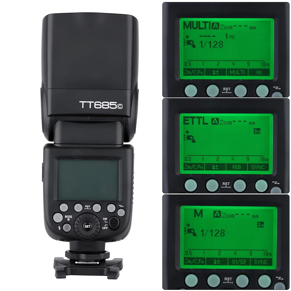 Беспроводная вспышка GODOX TT685C E TTL Master Slave Flash светильник 2 4G для Canon EOS 650D 600D 550D 500D 5D Mark