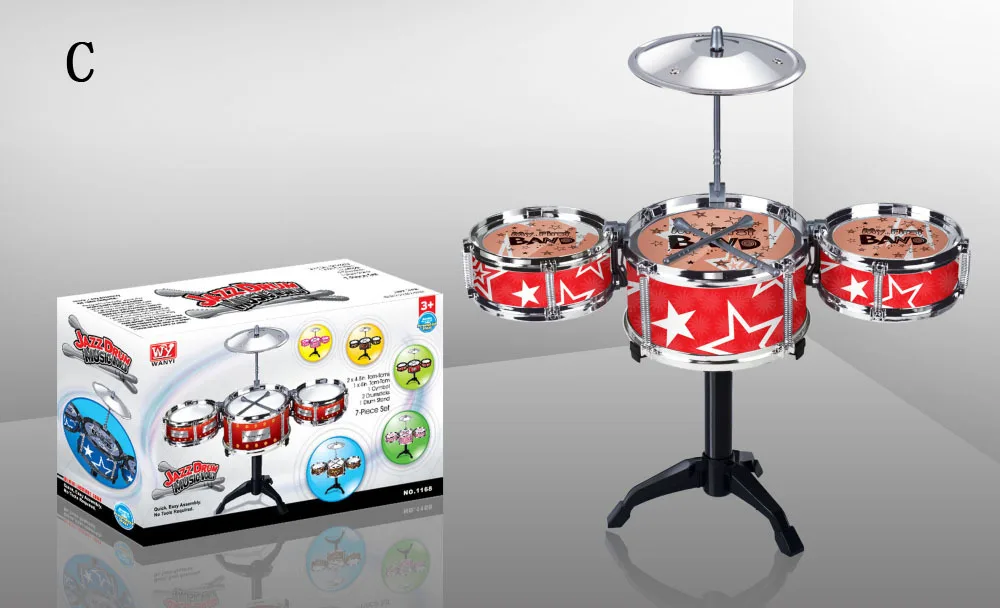 7 шт. Серия обучающих игрушек для детей музыкальный инструмент барабан набор