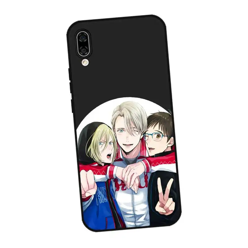 P249 Yuri On Ice Black Silicone Case Cover For Huawei Honor 8C 8X 9 10 20i V10 V20 Note10 Max Lite Magic2 |