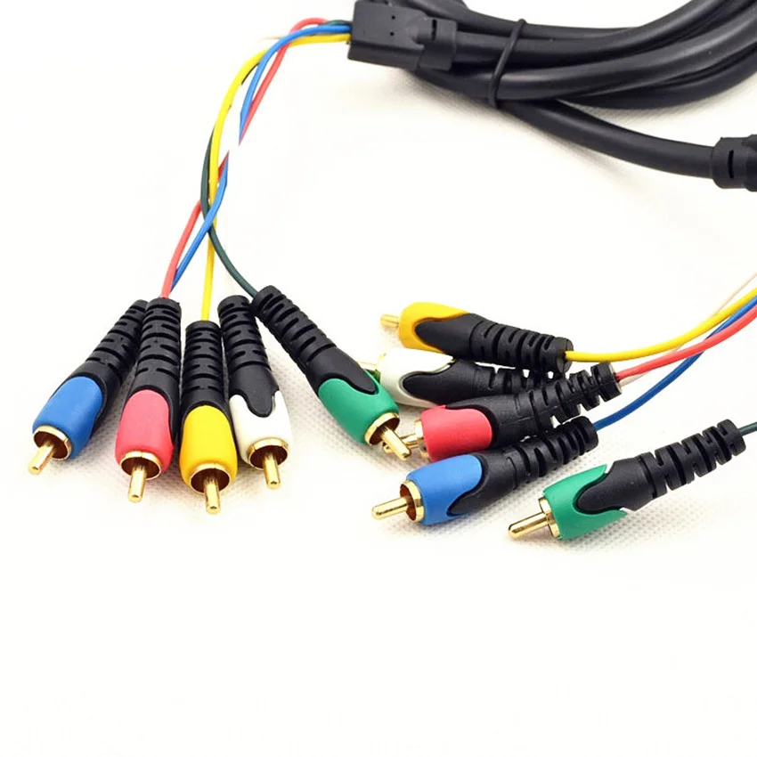 Высококачественный 1 8 м 5 RCA штекер компонент Аудио Видео RGB коаксиальный