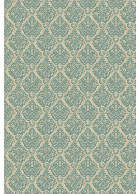 5x7FT винтажный Teal марокканский дамасский узор стены Пользовательские Фотостудия