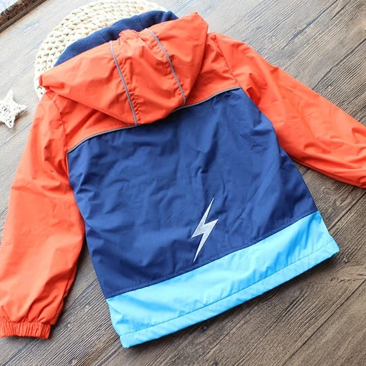 Теплая Флисовая Куртка на осень и весну для мальчиков