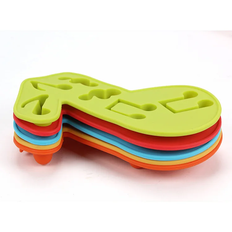 DIY музыкальный символ шоколадная ледяная решетка формы для выпечки силиконовая