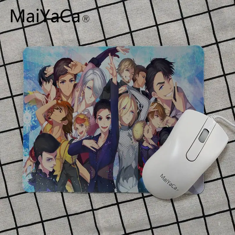 MaiYaCa Yuri on Ice Резиновая мышь в стиле аниме прочный Настольный коврик для мыши