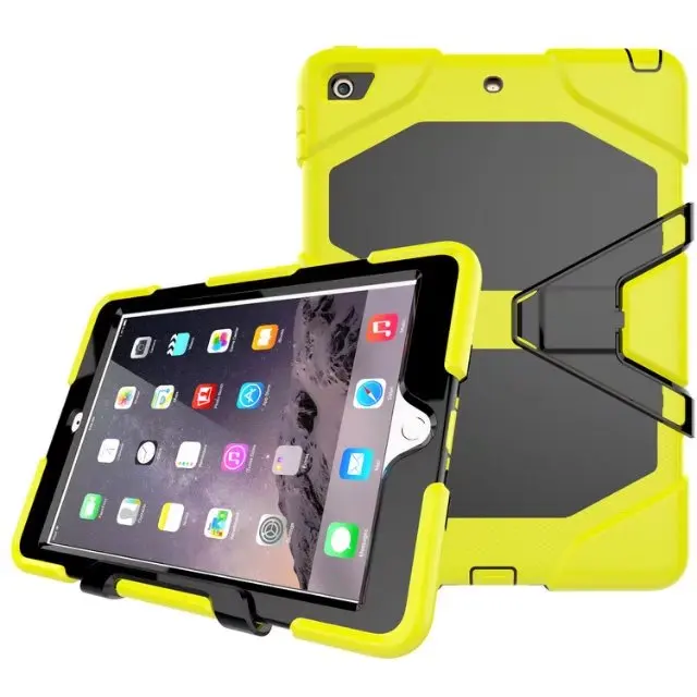 Ударопрочный силиконовый чехол Mini 1 2 3 Stand + PC для IPad 1/2/3 Tablet Shell Hybrid Armor